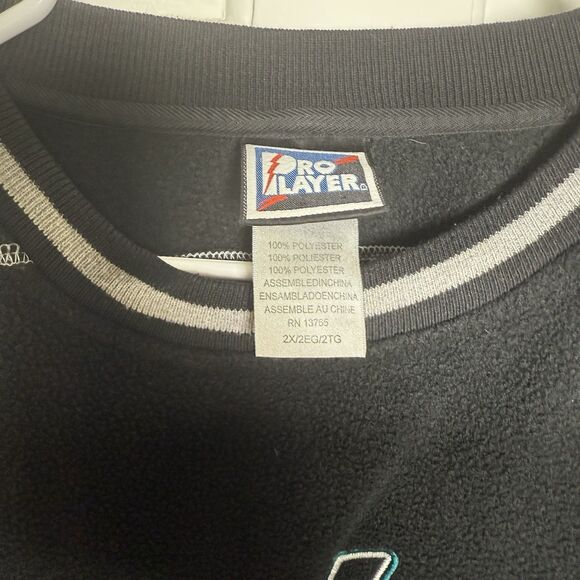 Philadelphia Eagles Pro Layer Sweatshirt 2X Black NFL Vintage Style Pullover - Picture 5 of 5